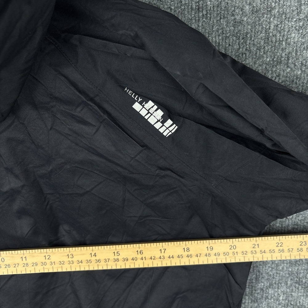 Y2K Helly Hansen Ski Jacket Shell Womens Medium HellyTech Black Full Zip - Picture 10 of 16